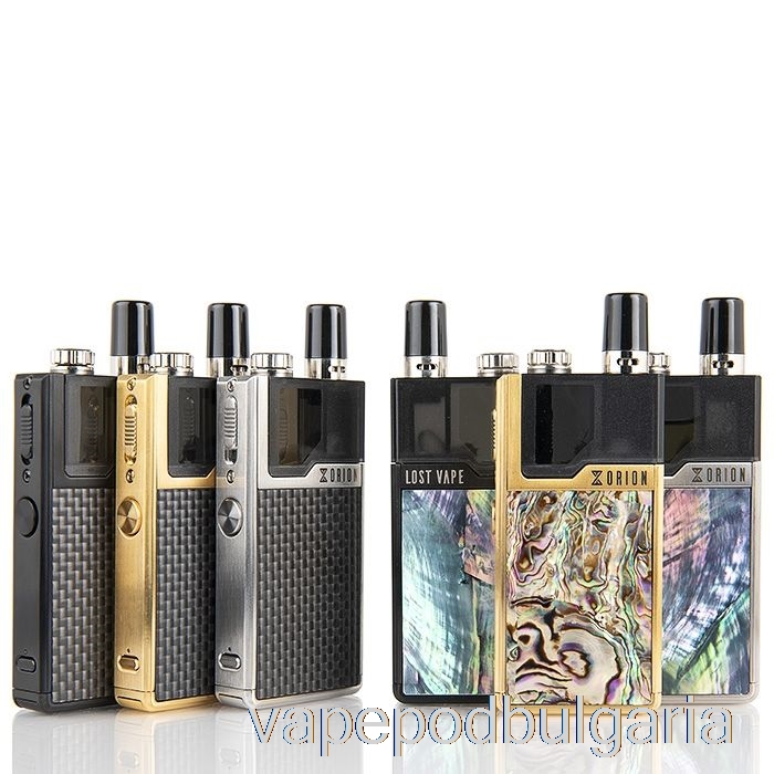 Vape Течности Lost Vape Orion 40w Dna Go Pod System пълен комплект - златна рамка - въглеродни влакна